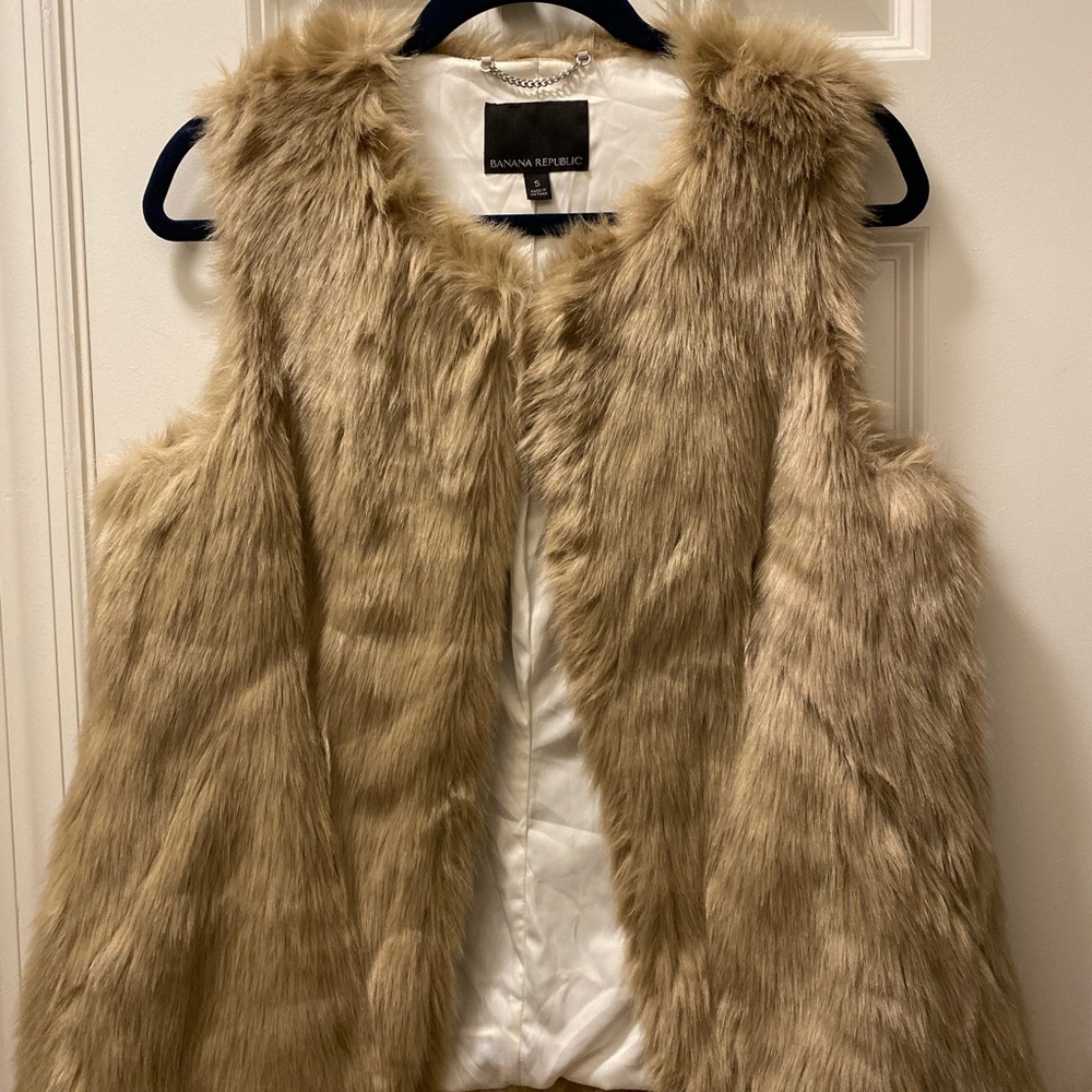 Faux Fur Banana Republic Vest